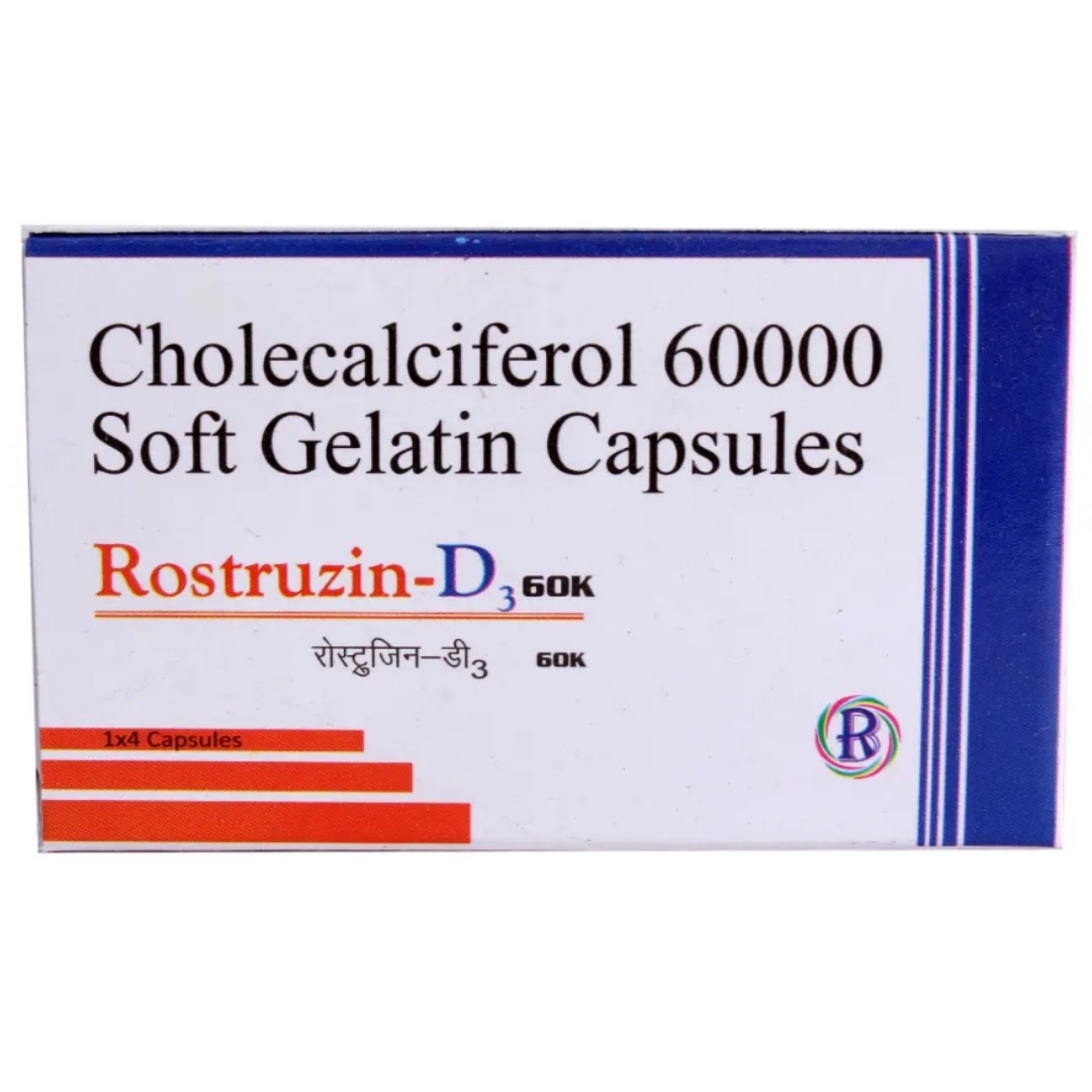 Rostruzin D3 60k Soft Gelatin Capsule